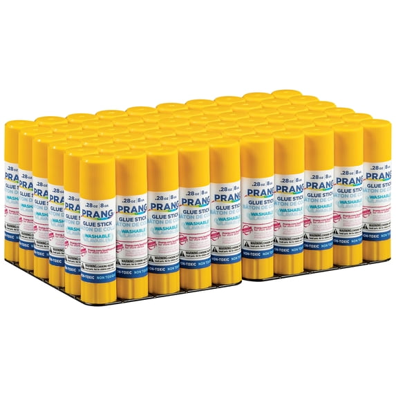Prang Clear Glue Sticks, Washable, .28oz, 60 Count