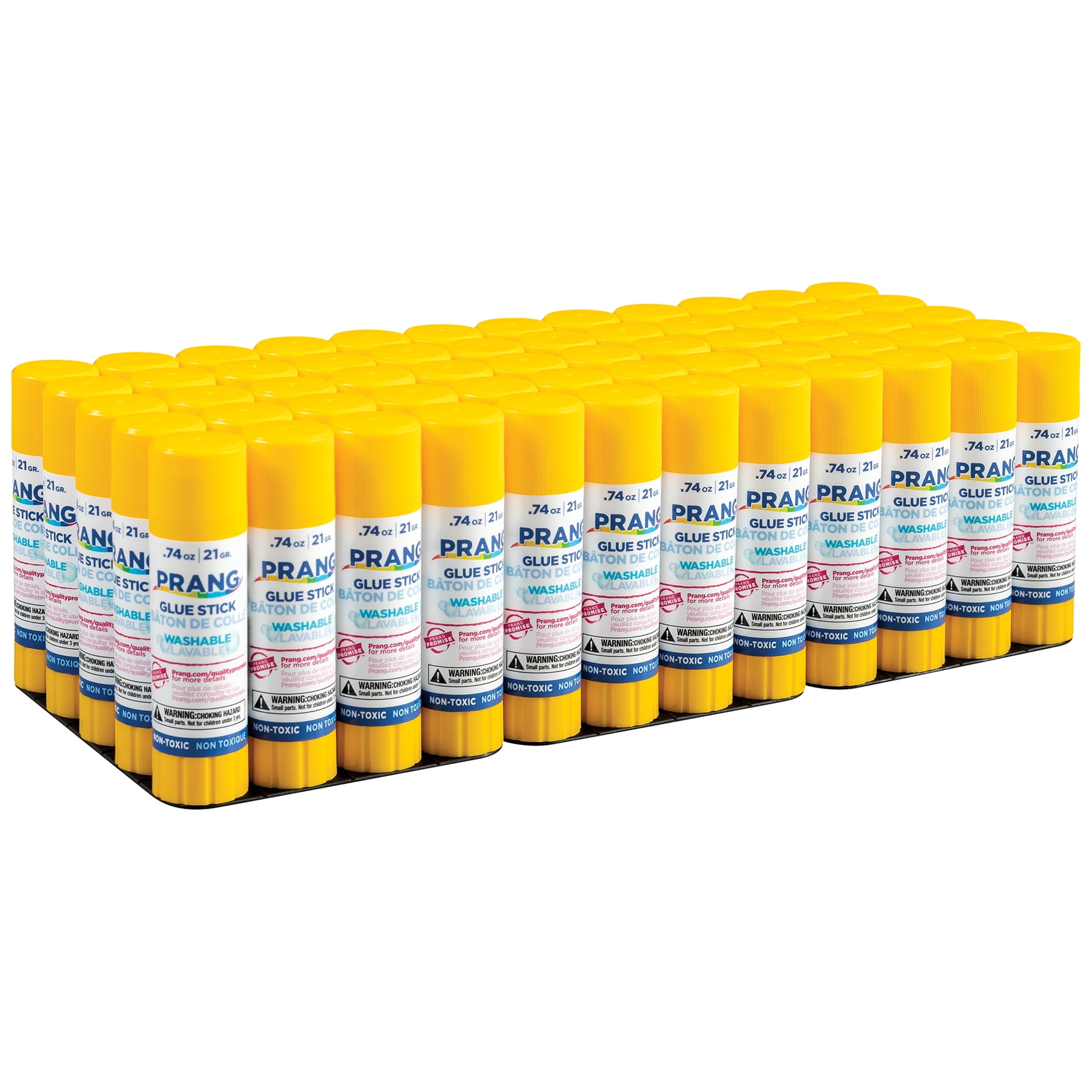Prang Clear Glue Sticks, Washable, .74oz, 60 Count