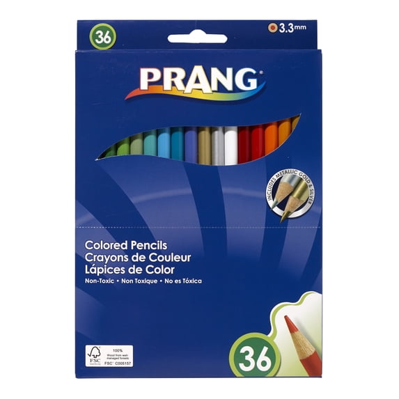 Prang Colored Pencil Set, 36 Colors