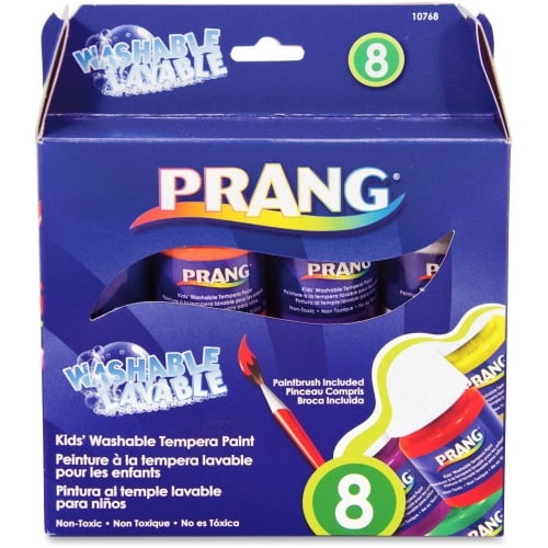 Prang, DIX10768, Washable Tempera Paint Set, 8 / Set