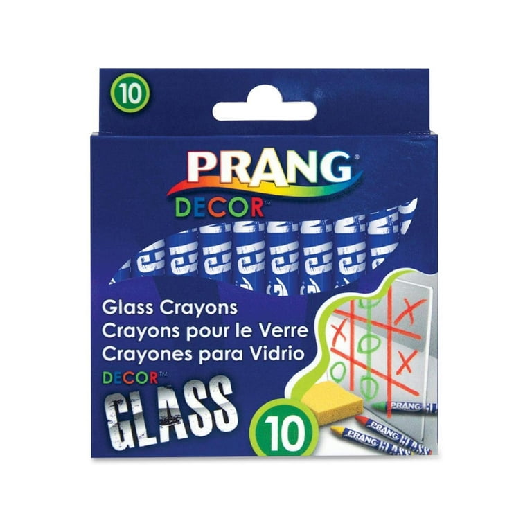 Prang Decor Glass Crayons - Assorted - 10 / Set Prang Decor Glass Crayons - Assorted - 10 / Set