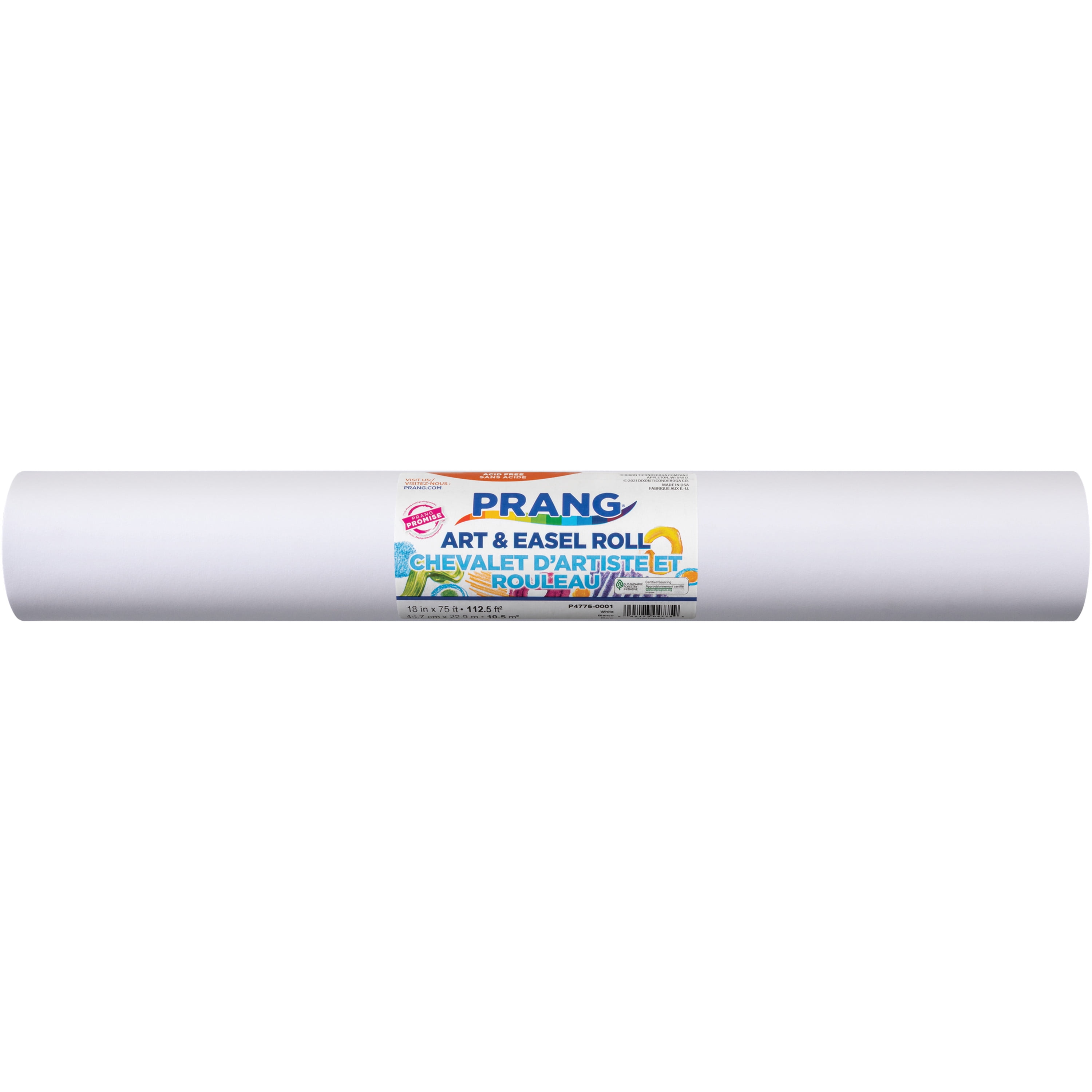 Melissa & Doug Deluxe Easel Paper Roll Replacement (18 inches x 75 feet) -  2-Pack, White