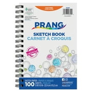 Prang (Formerly Art Street) Sketch Book, 6 in x 9 in, Beginner Weight, White, 100 Sheets