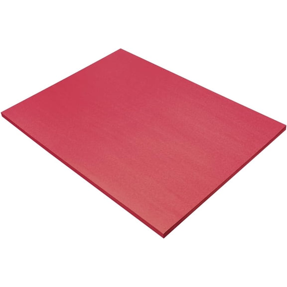 Prang (Formerly SunWorks) Construction Paper, Holiday Red, 18" x 24", 50 Sheets