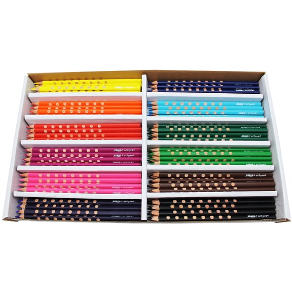 Prang Groove Colored Pencils, 144/Box