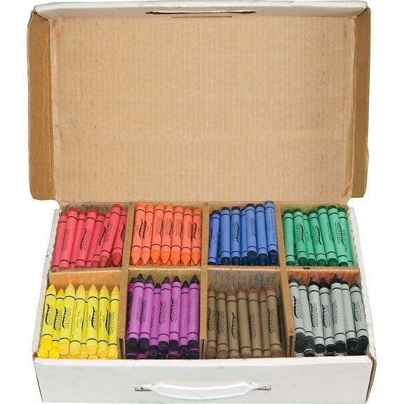 Prang Large Crayon Master Pack, Assorted Colors, Set of 400