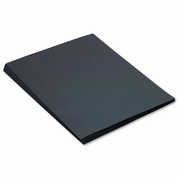 SunWorks, PAC6317, Construction Paper, 50 / Pack, Black