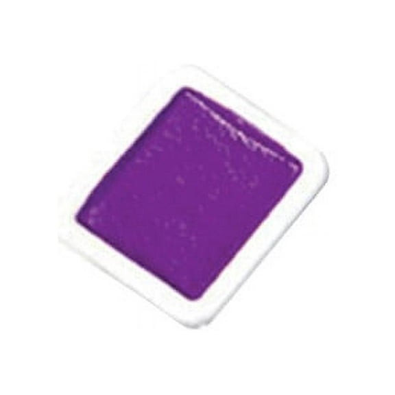 Prang Non-Toxic Semi-Moist Watercolor Paint Refill, Plastic Half Pan, Violet, 12 Pans