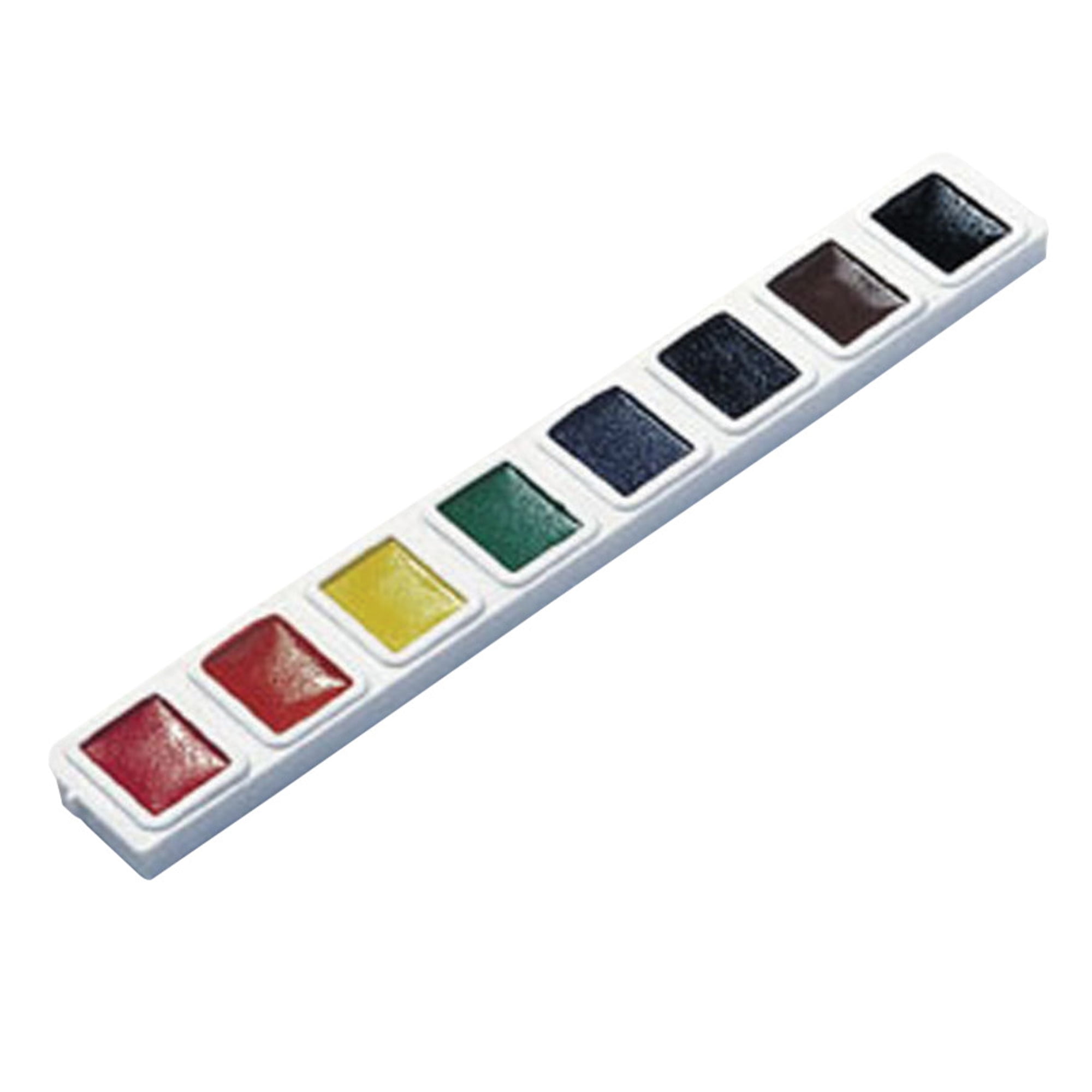 Prang NonToxic SemiMoist Watercolor Paint Refill Strip Set, Plastic Half Rectangular Pan
