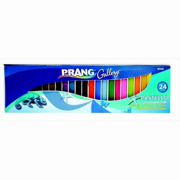 Prang Pastello Non-Toxic Square Colored Paper Chalk, Pack 24