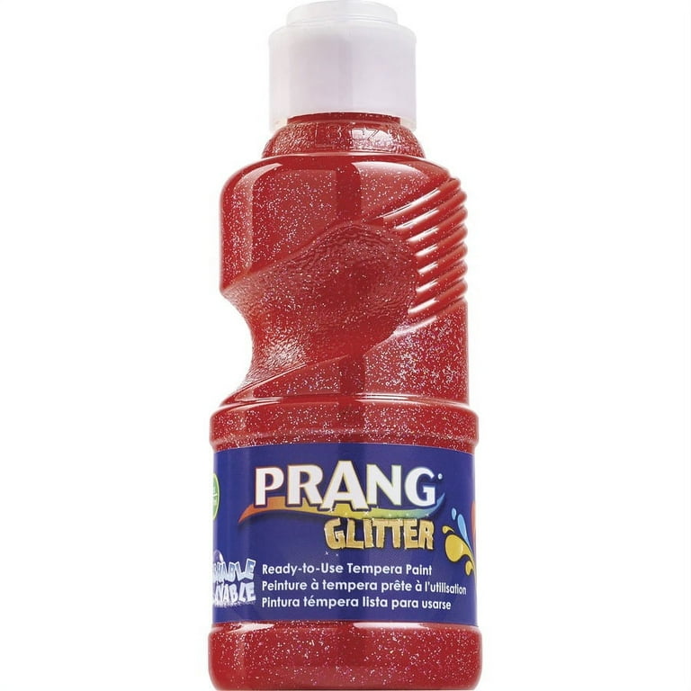Prang Ready-to-Use Glitter Paint - 8 fl oz - 1 Each - Glitter Red Prang Ready-to-Use Glitter Paint - 8 fl oz - 1 Each - Glitter Red