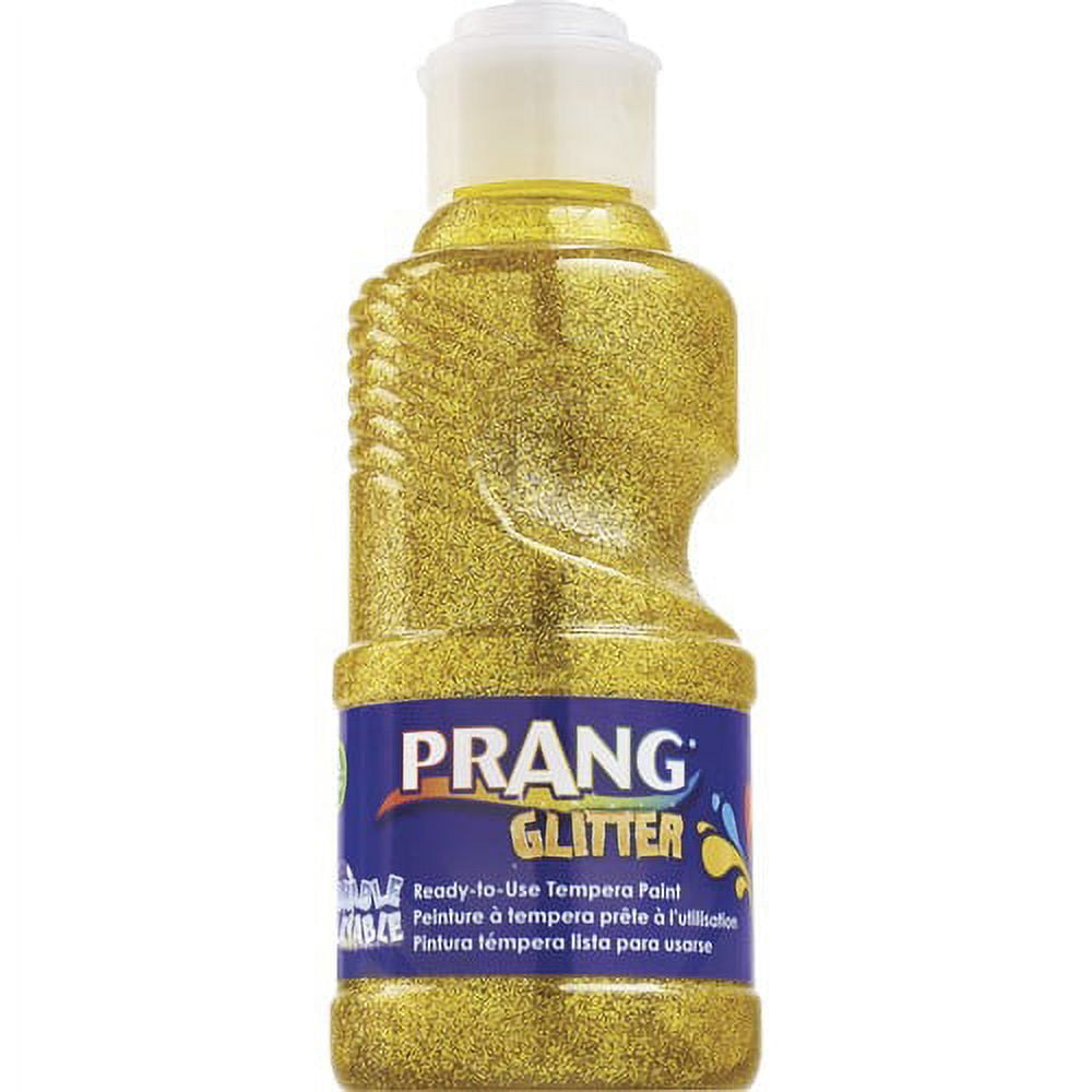 Prang Ready-to-Use Glitter Paint - 8 fl oz - 1 Each - Glitter Yellow Prang Ready-to-Use Glitter Paint - 8 fl oz - 1 Each - Glitter Yellow