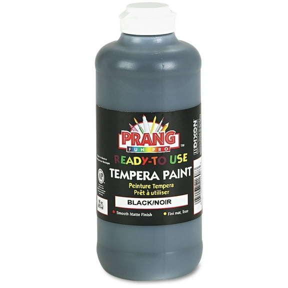 Prang Ready-to-Use Tempera Paint, 16 oz., Black