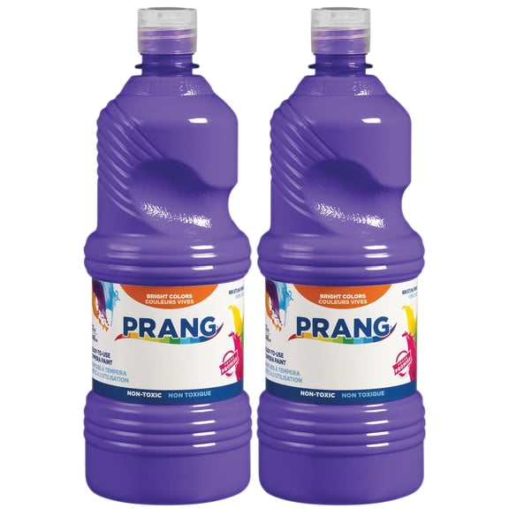 Prang Ready-to-Use Tempera Paint, Violet, 32 oz, Pack of 2