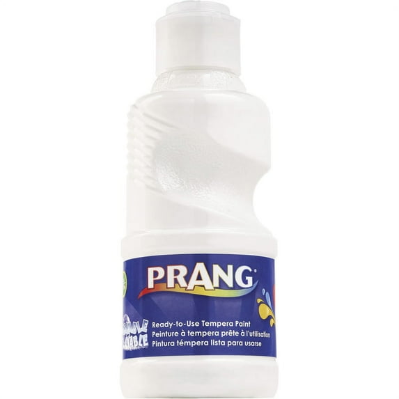 Prang Ready-to-Use Washable Tempera Paint - 8 fl oz - 1 Each - White | Bundle of 5 Each