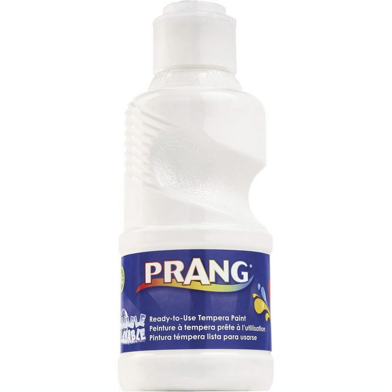 Prang Ready-to-Use Washable Tempera Paint - 8 fl oz - 1 Each - White Prang Ready-to-Use Washable Tempera Paint - 8 fl oz - 1 Each - White