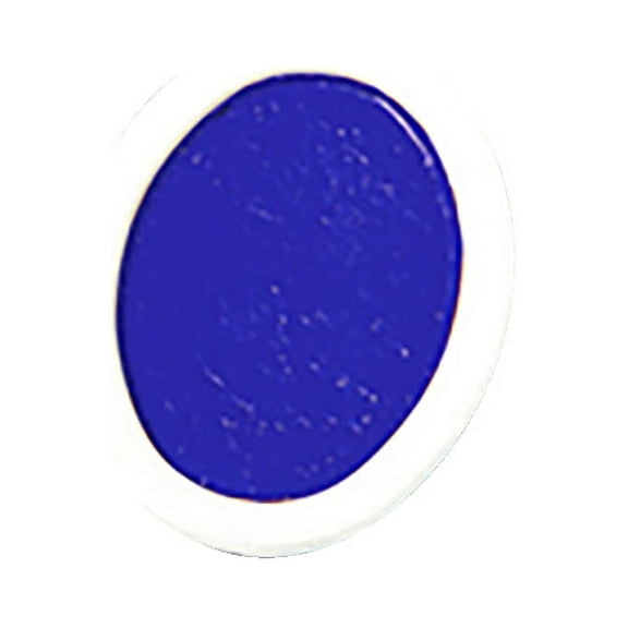 Prang Semi-Moist Watercolor Paint Refill, Oval Pan, Blue, 12 Pans