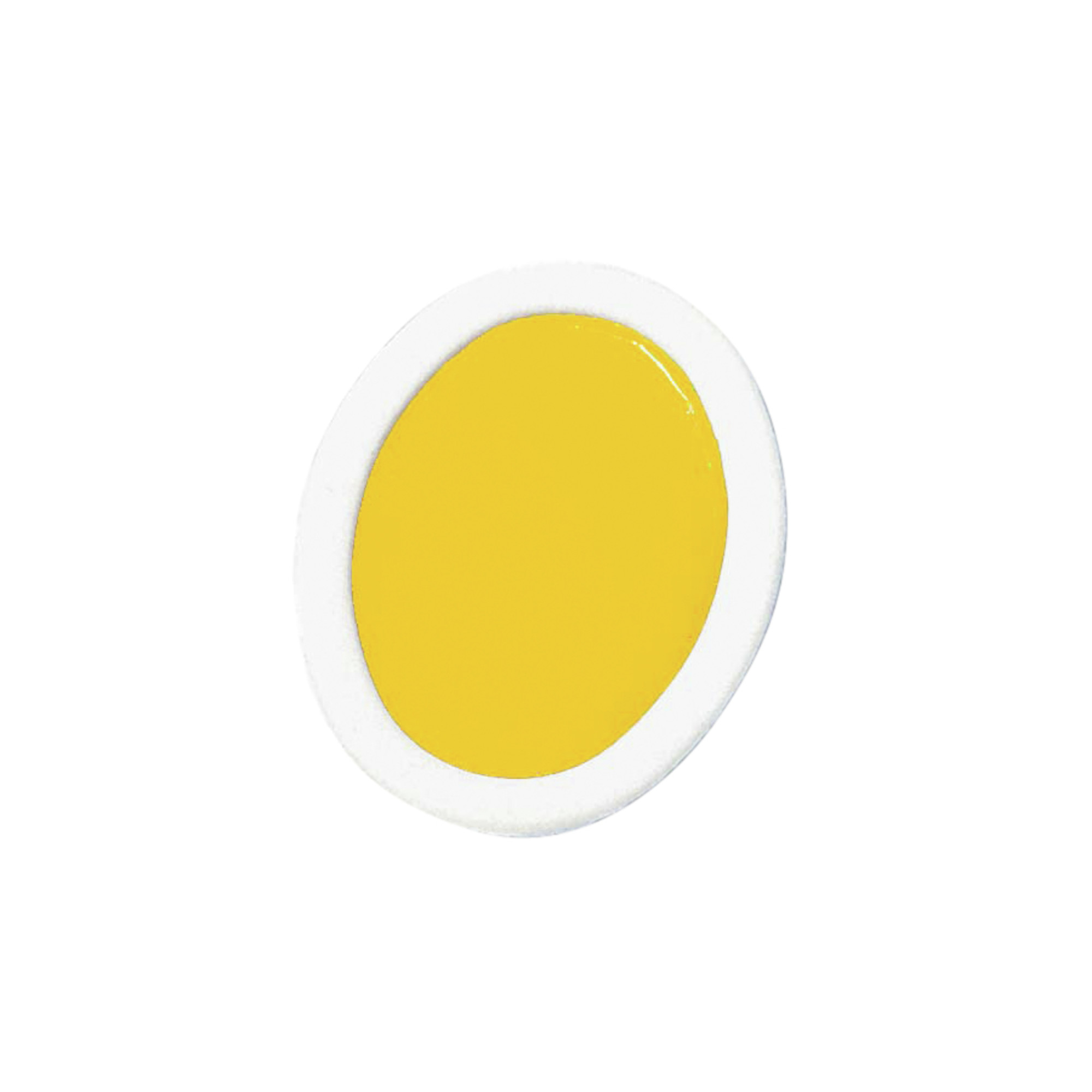 Prang SemiMoist Watercolor Paint Refill, Oval Pan, Yellow, 12 Pans