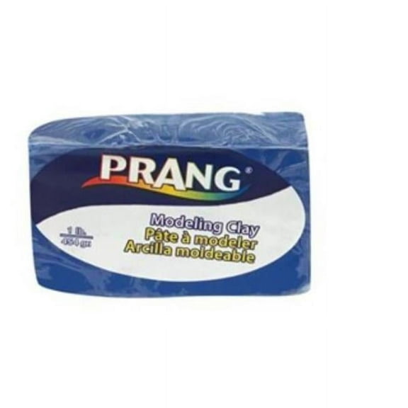 Prang X00785 Non-Hardening Clay Blocks, Blue - 1 lbs