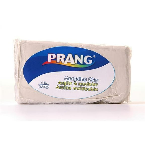 Prang X00787 Non-Hardening Clay Blocks, White - 1 lbs