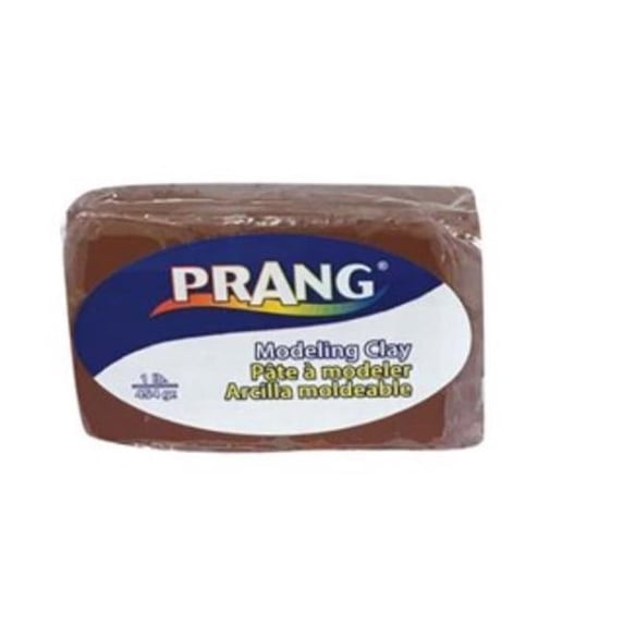Prang X00788 Non-Hardening Clay Blocks, Brown - 1 lbs