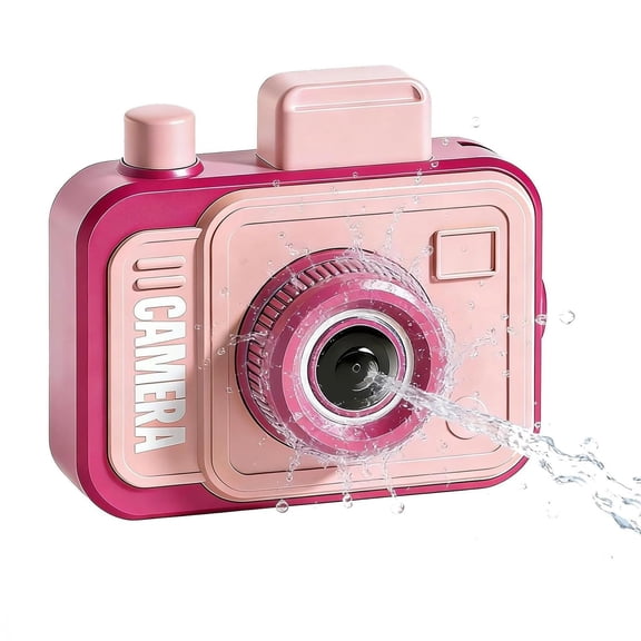 Prank Camera Water Gun, Double-Direction Squirt Toy Shoots Forward & Backward, Fake Camera Water Blaster for Pool, Beach & Outdoor Fun