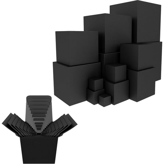 Prank Gift Box, 13PCS Stackable Surprise Nesting Boxes Prank Package Set for Birthday Weddings Anniversaries Christmas, Funny Gag Gifts for Kids and Adults(1.2-5.9IN)