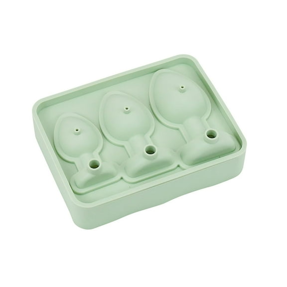 Silicone Spoof Creative Ice Tart Mold Prank Plug Shaped Ices Cubes Trays Silicone For Diy Cake Chocolate Candy Light Green One Size