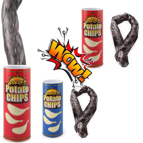 Prank SnakeToy, Spring Snake In A Potato Chip Can, Jump Scare Trick Snake, Funny Gag Gift For Adults Friends, Holiday April Fools Day Party Prank Red