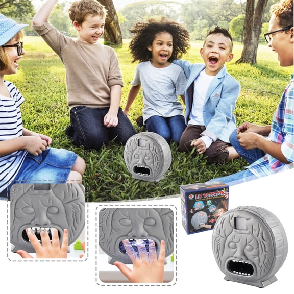 Prank Toys Electric Lie Detector Truth Test Set Adults, Interactive Novelty Game with Light Sound, Funny Birthday Gifts Party Favors