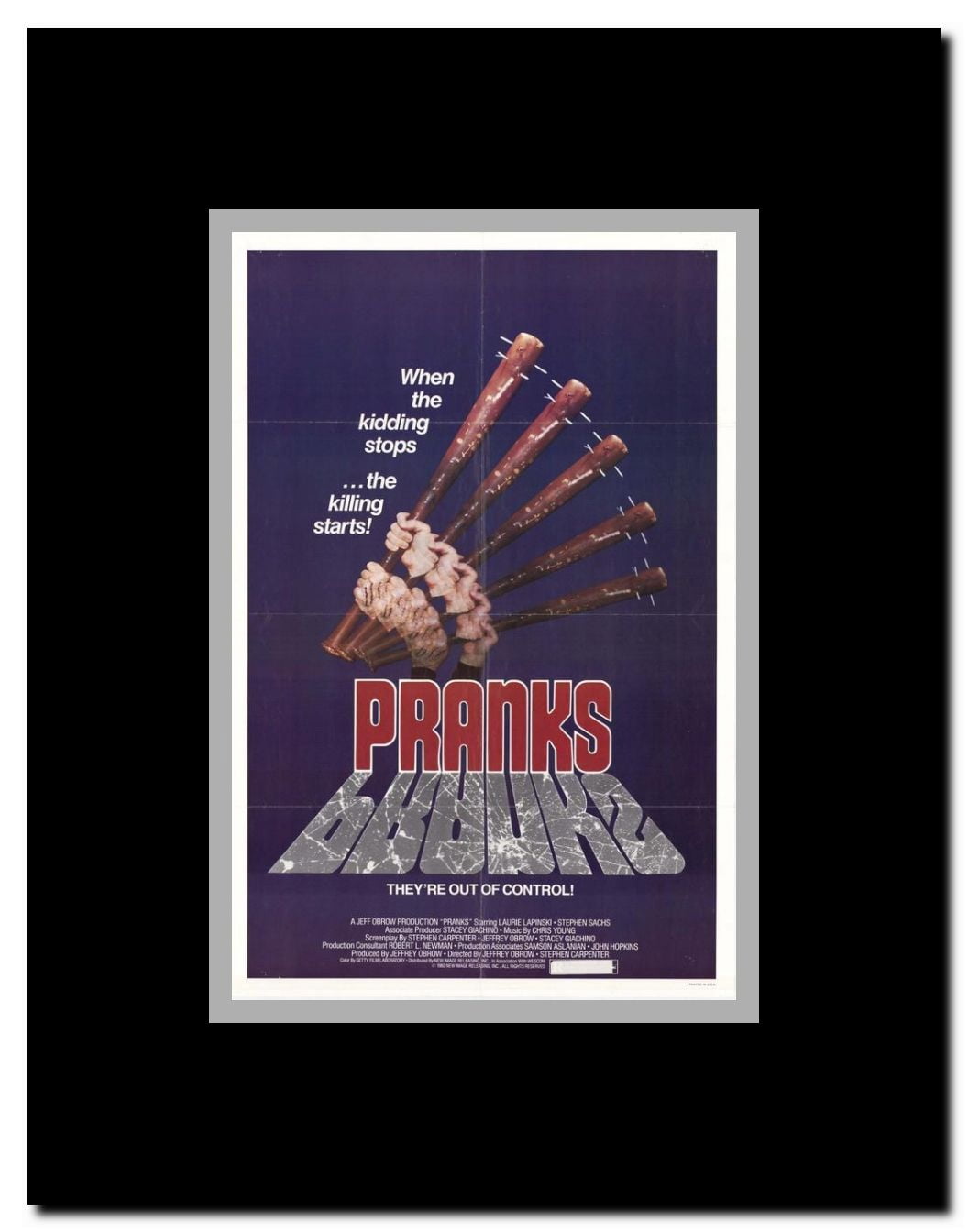 Pranks Framed Movie Poster