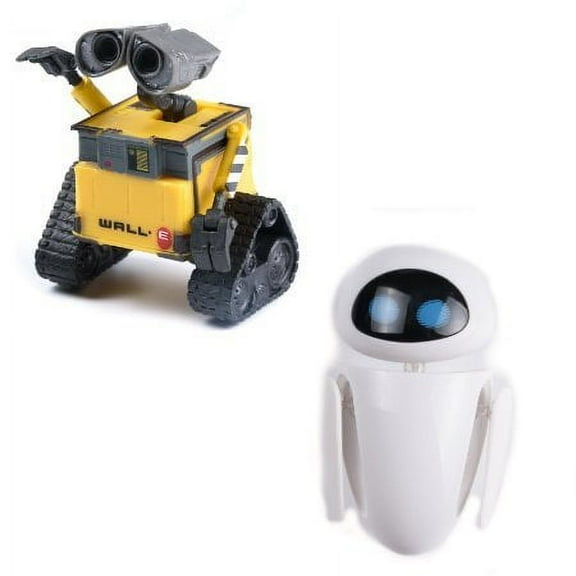 Prannoi Wall-e and Eee-vah Eve, Plastic, 2pcs