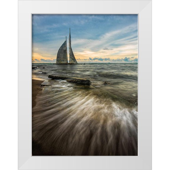 Prasetya, Agus 19x24 White Modern Wood Framed Museum Art Print Titled - Abonded Icon