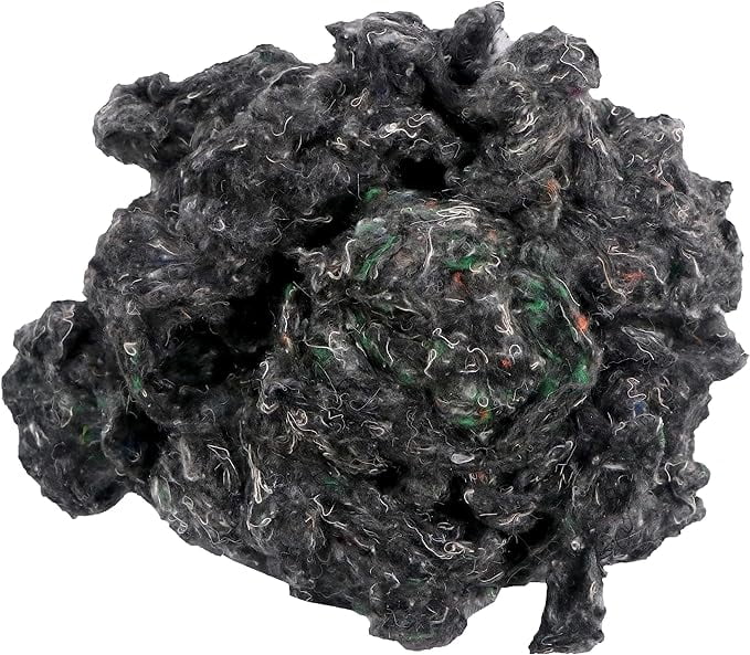 Prastara Premium Polyester Stuffing,Filling, Black Polyester Fiber Fill, High Resilience Stuffing, Stuffing for Stuffed Animals, Stuffing for Pillows, Stuffing for Leather Pouf (500gm/17.86oz)