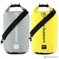 thumbnail image 1 of Pratico Outdoors DrySafe 10L Dry Bags - Waterproof (2 Pack - 10L - Grey  Yellow), 1 of 6