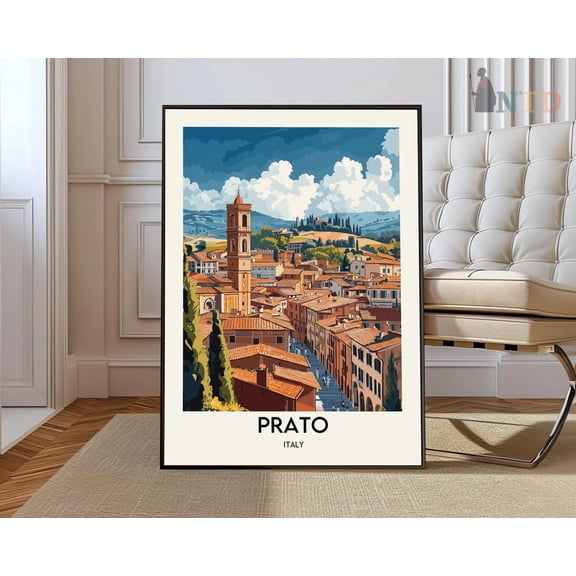 Prato Tuscany Historic City Poster Unframed Paper Print