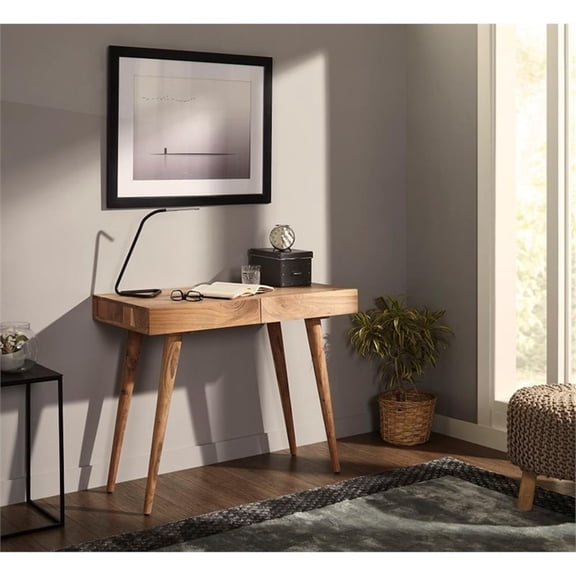 Pratt 39 inch Office Desk in Natural finish
