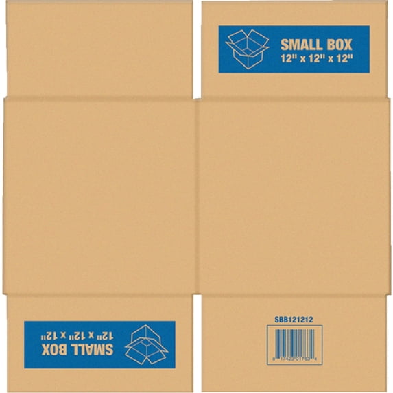 Pratt Industries Square Built Cardboard Moving Box - Pack of 4