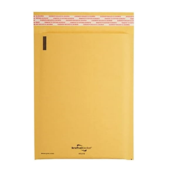 Pratt KAJ-000 Self-Seal Kraft Bubble Mailer, 4" x 7" (Pack of 500)