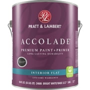 Sherwin-Williams Pratt & Lambert Int Flt Bright Wht Paint   Interior & Exterior Use, Professional Finish