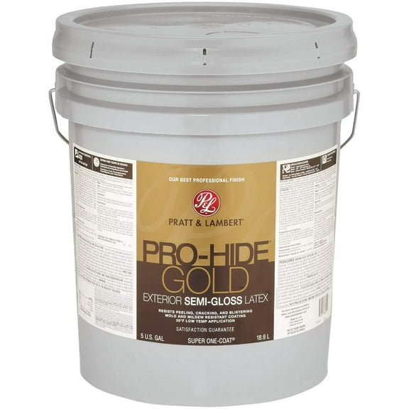 Pratt & Lambert Pro-Hide Gold Semi-Gloss Latex Exterior House Paint