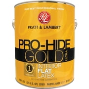 Sherwin-Williams Pratt & Lambert Pro-Hide Gold Ultra Latex Flat Interior Wall Paint, Pastel Base, 1 Gal.   Interior & Exterior Use, Professional Finish