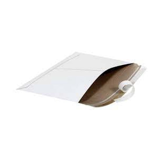 Pratt MJ-3 Self-Seal Stay Flat Mailer, White, 9" x 11 1/2" (Pack of 100)