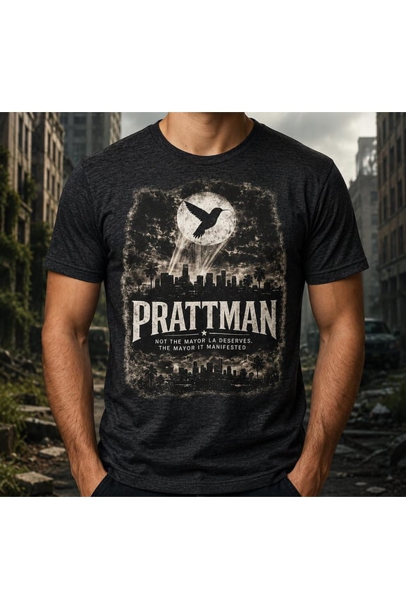 Prattman Shirt, Spencer Pratt Mayor Tee, Funny LA Mayor Shirt, Pratt Happens 2026, Gotham Style Meme Shirt, Viral Political Parody Tee