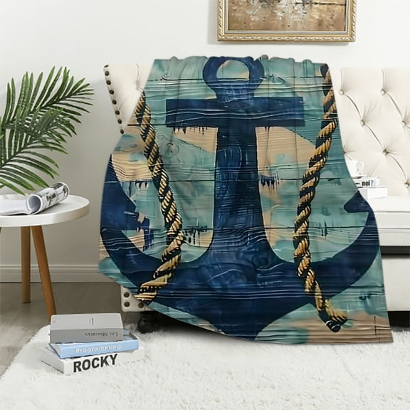 Pratyus Americo Makk Print Throw Blanket Cozy Flannel Blanket for Bed Sofa Living Room Decor All Seasons Soft Plush Blankets 40x50in