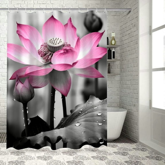 Pratyus Art Photography Shower Curtain Waterproof Kids Bathroom Decor with Hooks, Polyester Fiber Bathroom Decoration Shower Curtain with Hooks 36"x72