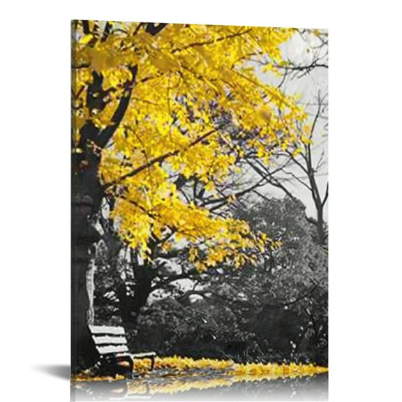 Pratyus Autumn Foliage Canvas Print Wall Art Home Decoration Office Living Room Bathroom Bedroom Decor 16x20in