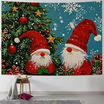 Pratyus Christmas Tree Tapestry Wall Hanging Short Plush Fabric Dorm Decoration 4 Sizes Easy Installation 40x30inch