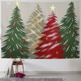 thumbnail image 1 of Pratyus Christmas Trees Pillow Cover Red Ribbon Tapestry Wall Hanging for Bedroom Living Room Dorm Decoration Short Plush 40x30inch, 1 of 6