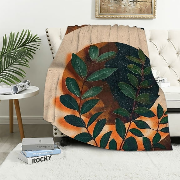 Pratyus Circle Light Throw Blanket for Couch Outdoor Unisex Gift Excellent Hand Feel Blanket for All Seasons 40x50in